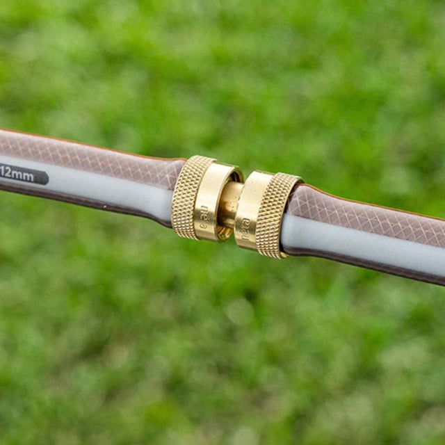 neta Solid Brass Screw - On Hose Joiner Fits 12mm Hose MH/RBS000A34