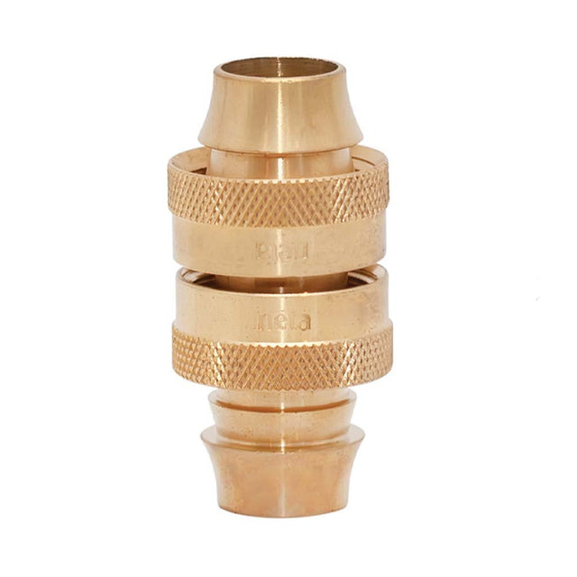 neta Solid Brass Screw - On Hose Joiner Fits 18mm Hose MH/RBS000B35