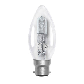 nls Candle Halogen Light Bulb B22 240V 18W Clear 10271NLS