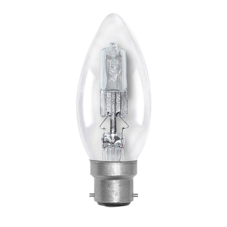 nls Candle Halogen Light Bulb B22 240V 18W Clear 10271NLS