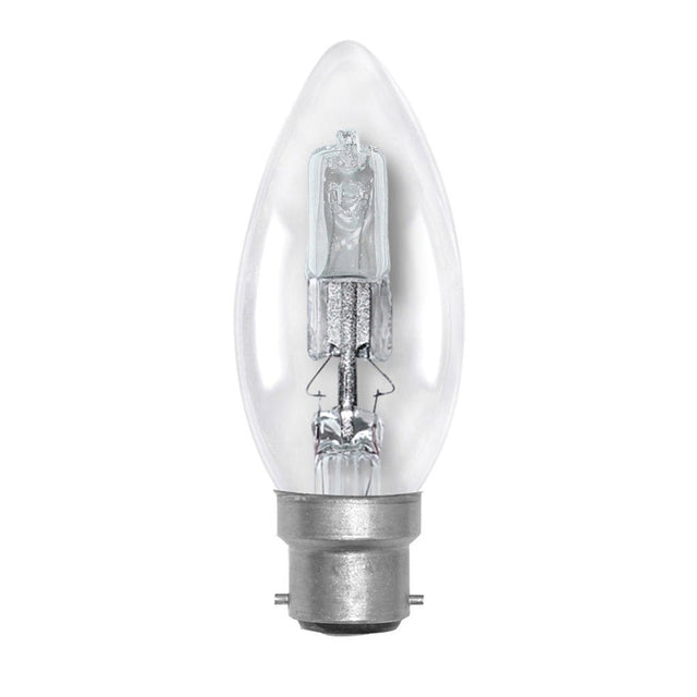 nls Candle Halogen Light Bulb B22 240V 18W Clear 10271NLS