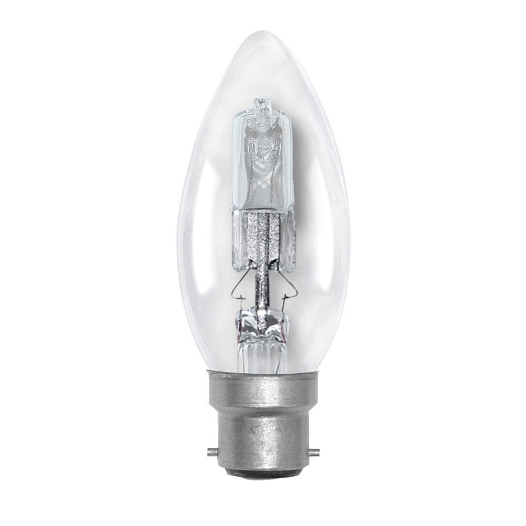 nls Candle Halogen Light Bulb B22 240V 28W Clear 10287NLS