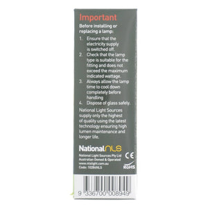 nls Candle Halogen Light Bulb E14 240V 18W Frost 10284NLS