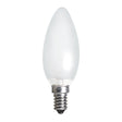 nls Candle Halogen Light Bulb E14 240V 28W Frost