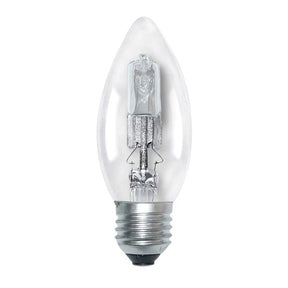 nls Candle Halogen Light Bulb E27 240V 28W Clear 10275NLS