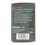 nls Fancy Round Halogen Light Bulb B22 240V 28W Clear 10296NLS