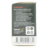 nls GLS Halogen Light Bulb B22 240V 28W Frost