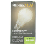 nls GLS Halogen Light Bulb E27 240V 42W Clear 10328NLS