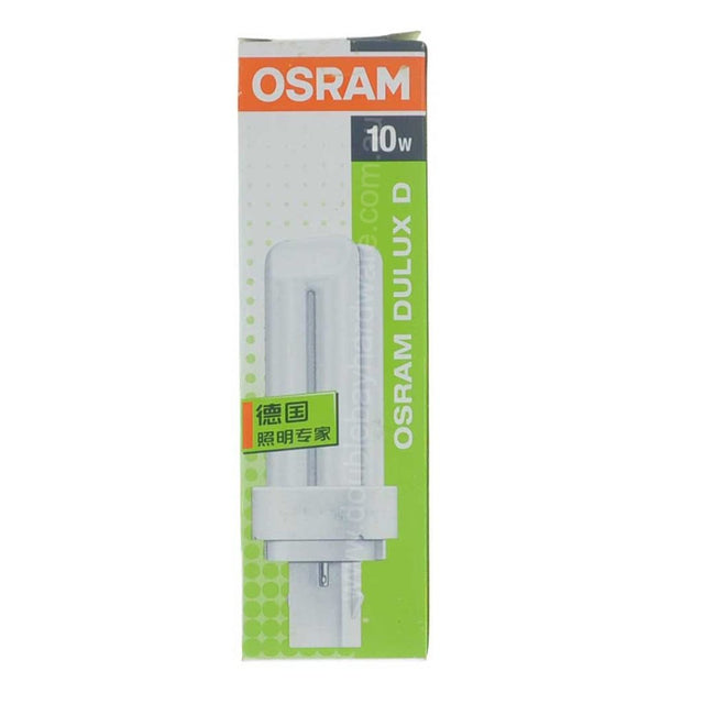 OSRAM DULUX D Compact Fluorescent Light Bulb G24d - 1 10W/840