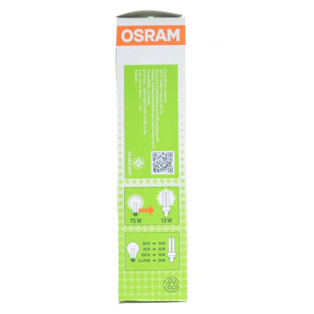 OSRAM Dulux D Compact Fluorescent Light Bulb G24d - 1 13W/840