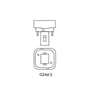 OSRAM DULUX D Lumilux Compact Fluorescent Light Bulb G24d - 2 18W/840