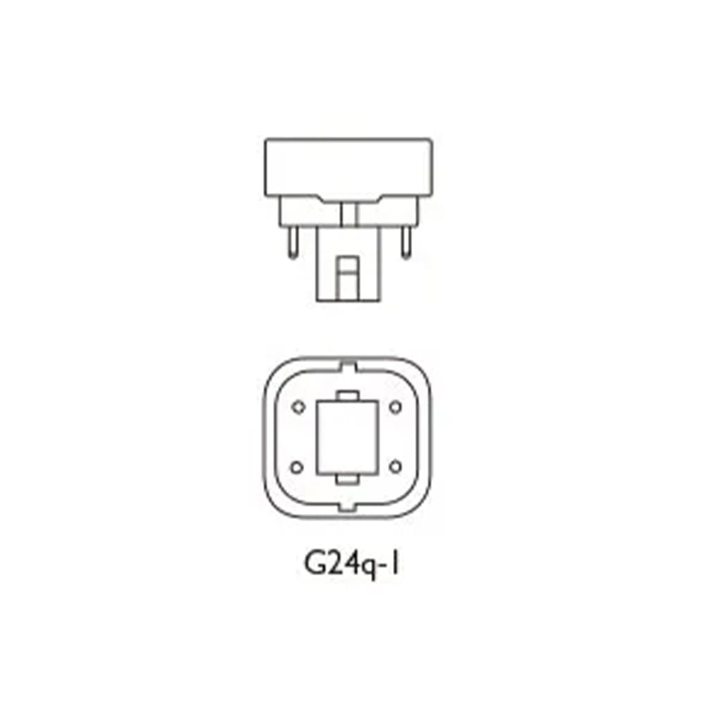 OSRAM DULUX D/E Compact Fluorescent Light Bulb G24q - 1 13W/827