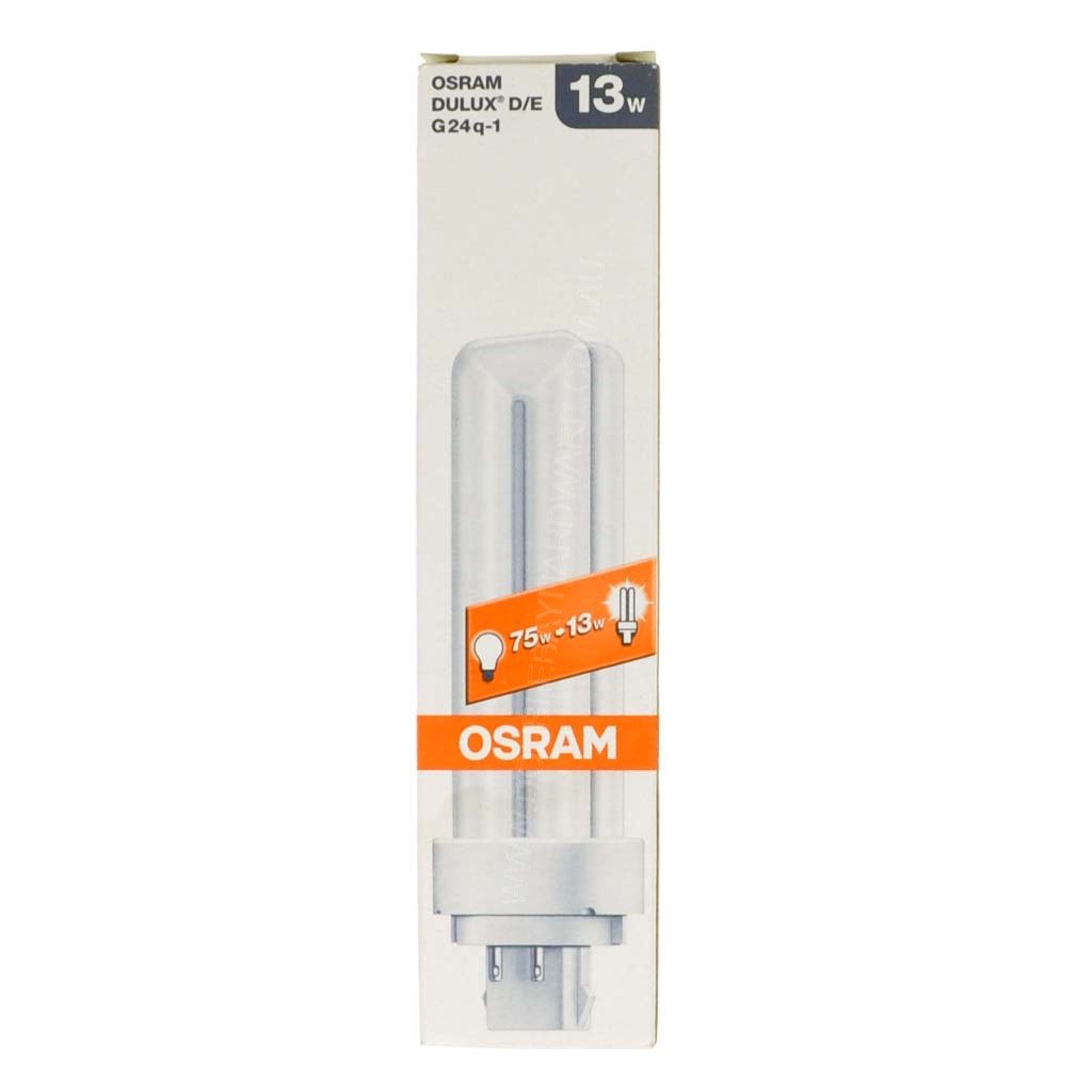 OSRAM DULUX D/E Compact Fluorescent Light Bulb G24q - 1 13W/827