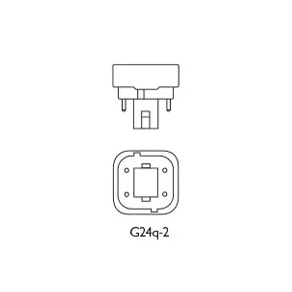 OSRAM DULUX D/E Compact Fluorescent Light Bulb G24q - 2 18W/840