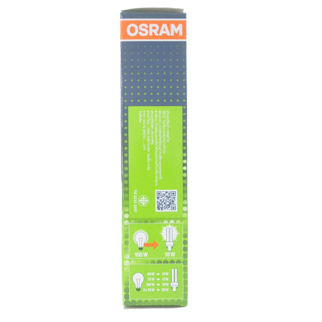 OSRAM DULUX D/E Compact Fluorescent Light Bulb G24q - 2 18W/840