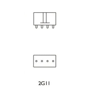 OSRAM Dulux L Compact Fluorescent Light Bulb 2G11 36W/840 4 Pins