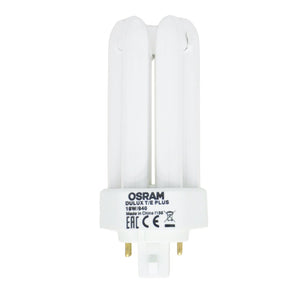Osram Dulux T/E Plus Compact Fluorescent Light Bulb GX24q - 2 18W/840