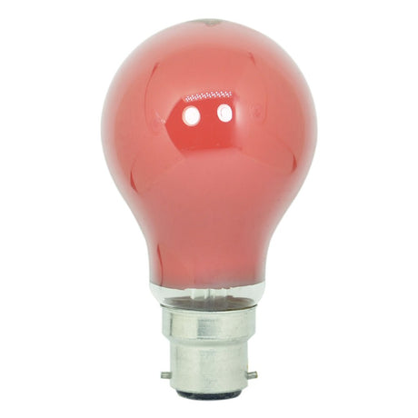 Osram GLS Coloured Incandescent Light Bulb B22 240V 40W Red