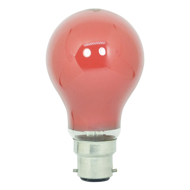 Osram GLS Coloured Incandescent Light Bulb B22 240V 40W Red