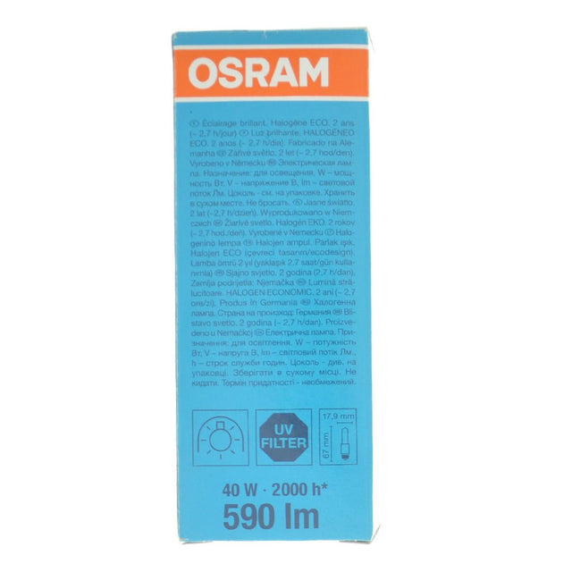 OSRAM HALOLUX CREAM ECO Light Bulb B15d 230V 40W W/W 64491