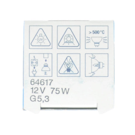 OSRAM MR11 BELLAPHOT Halogen Light Bulb G5.3 12V 75W 64617
