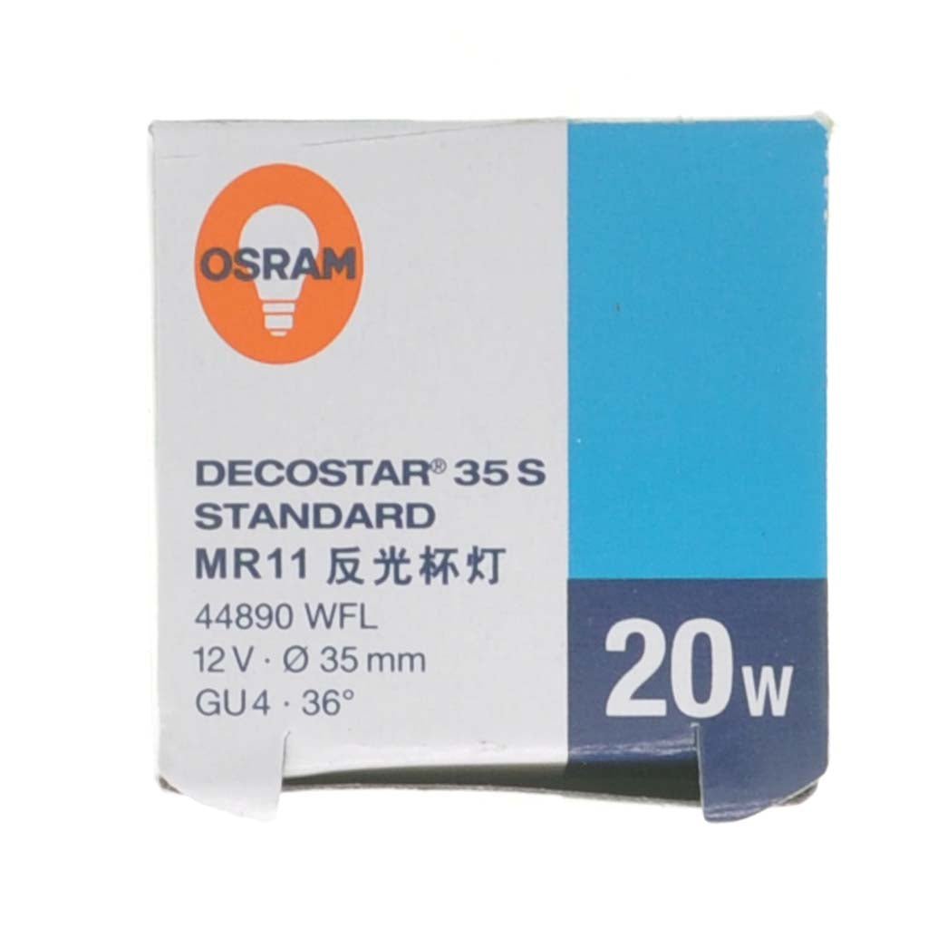OSRAM MR11 DECOSTAR Halogen Light Bulb GU4 12V 20W 36° 44890WFL