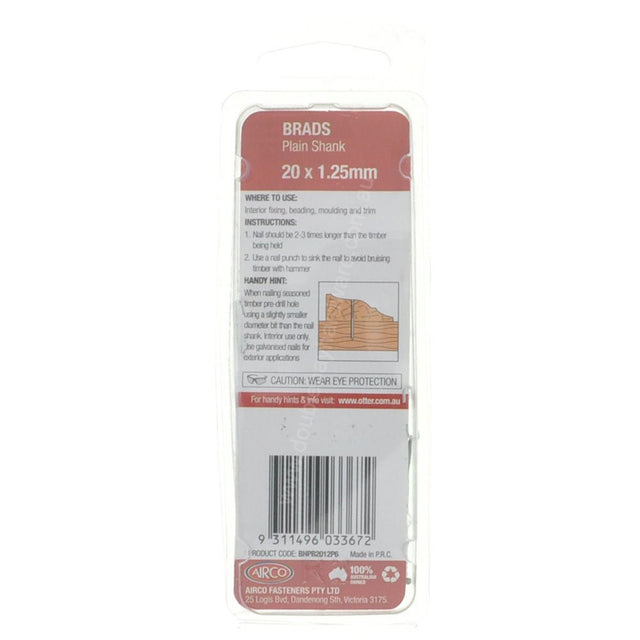 Otter Nail Bullet Head Bright 20x1.20mm BHPB2012P6