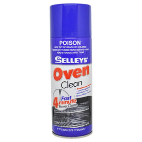 Selleys Oven Clean spray can on a white background