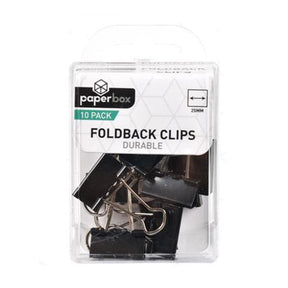 paperbox Foldback Binder Clips 25mm 10pcs ST - 331