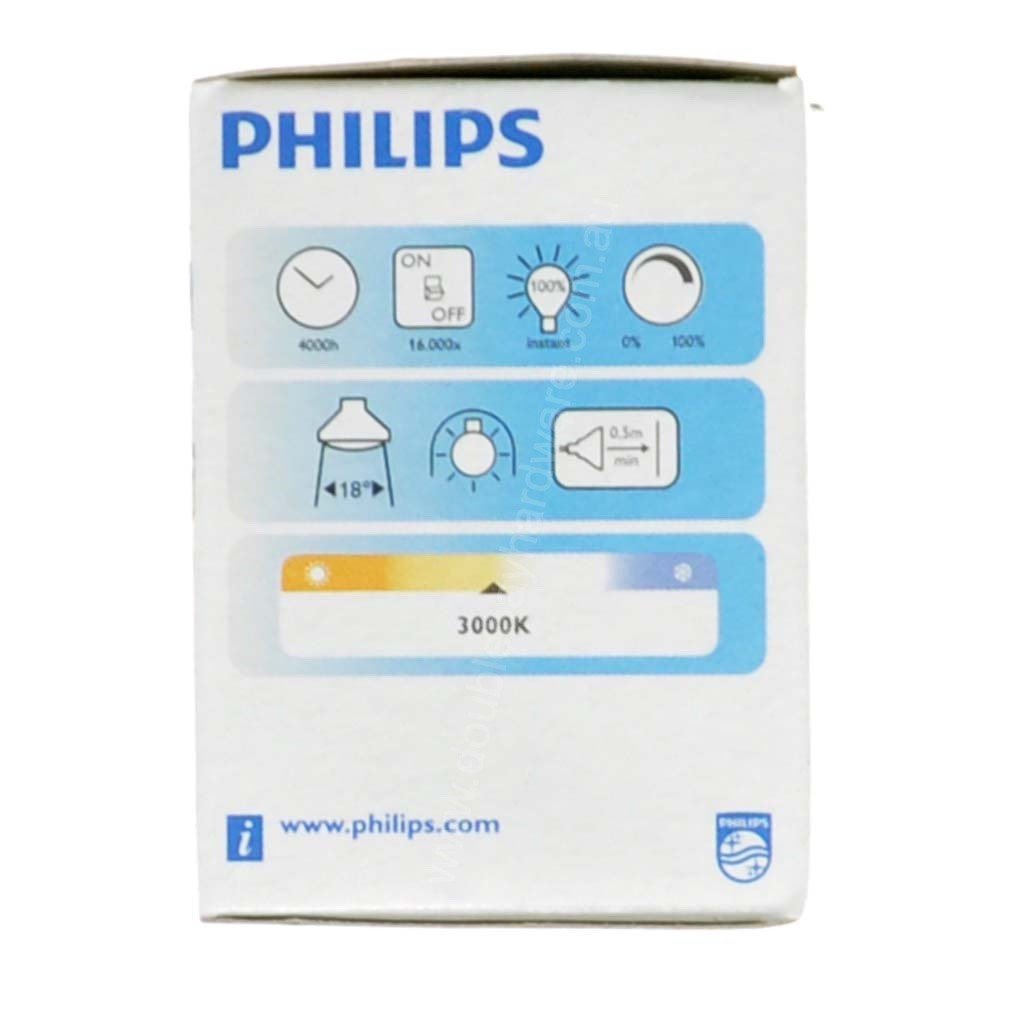 PHILIPS Aluminum Reflector Halogen Light Bulb BA15d 12V 20W 18° 6434
