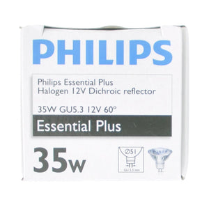 PHILIPS Essential Plus MR16 Halogen Light Bulb GU5.3 12V 35W 60°
