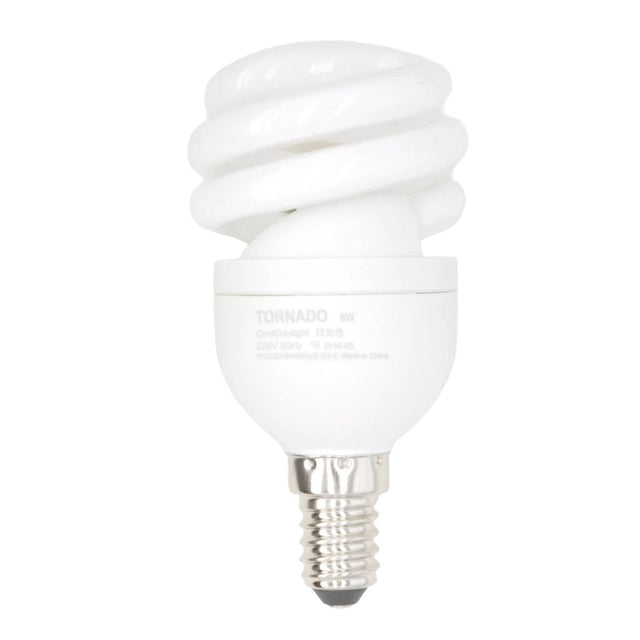 PHILIPS Tornado Spiral Energy Saving Light Bulb E14 240V 8W C/DL