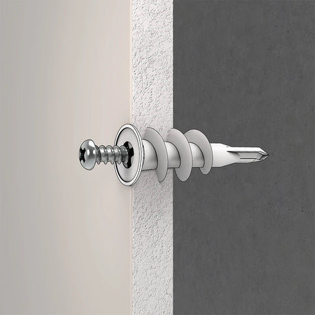 Ramset Wallmate Twist N Lock Nylon Pasterboard Anchor With Screws 15Kg 4Pcs R934740