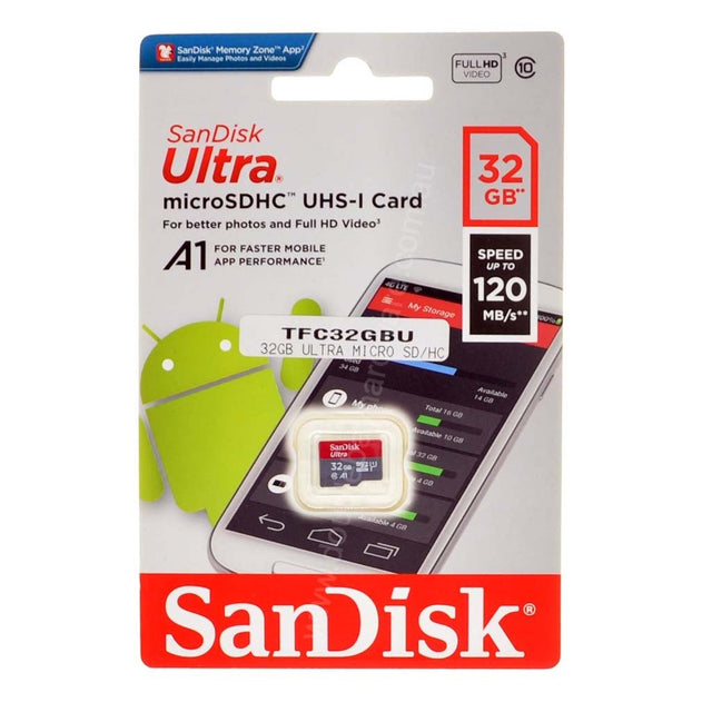 SanDisk Ultra MicroSDHC UHS - I Card 32GB TFC32GBU