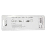 SANSAI Antenna Flylead Coaxial 75ohm Plug to F - Type Plug Screw 1.5M CB2015