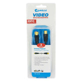 SANSAI Antenna Flylead Coaxial 75ohm Plug to F - Type Plug Screw 3M CB2030