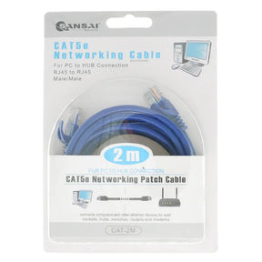 SANSAI CAT5e Networking Patch Cable 2M CAT - 2M
