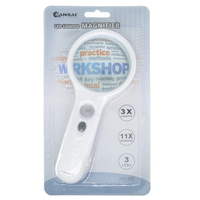 Sansai LED Magnifier 3X/11X MIR - 103
