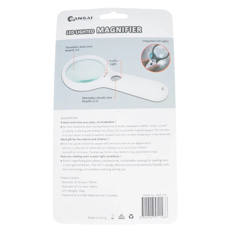 Sansai LED Magnifier 3X/11X MIR - 103