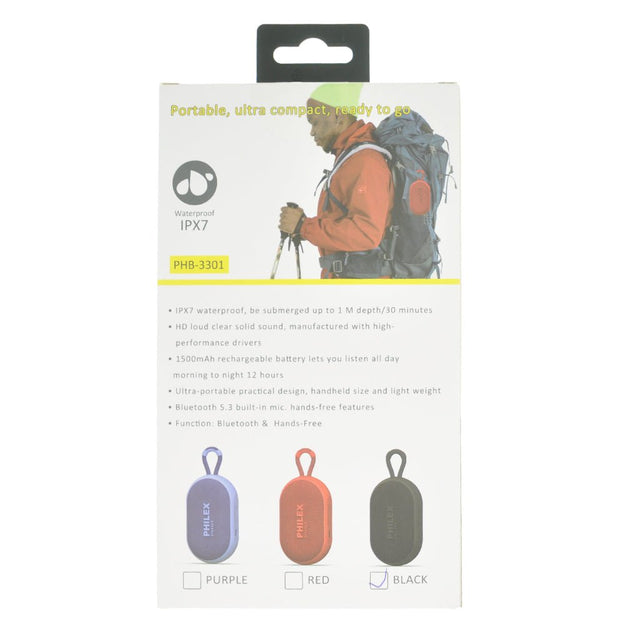 Sansai Portable Bluetooth Speaker 8W IPX7 PHB - 3301