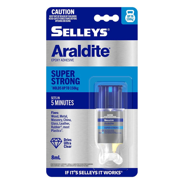SELLEYS Araldite Epoxy Adhesive 5 Minute 150Kg 8ml