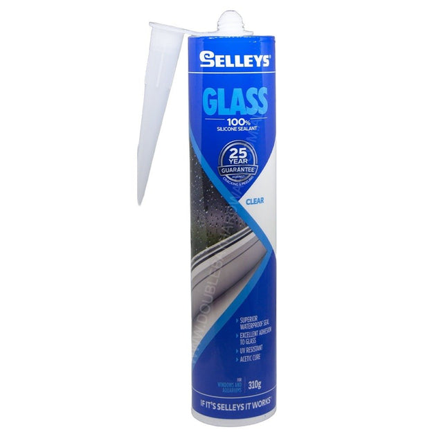 SELLEYS Glass Silicone Sealant Clear 310g