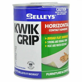 Selleys Kwik Grip contact adhesive can on a white background