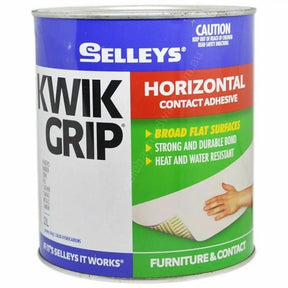 Selleys Kwik Grip contact adhesive can on a white background