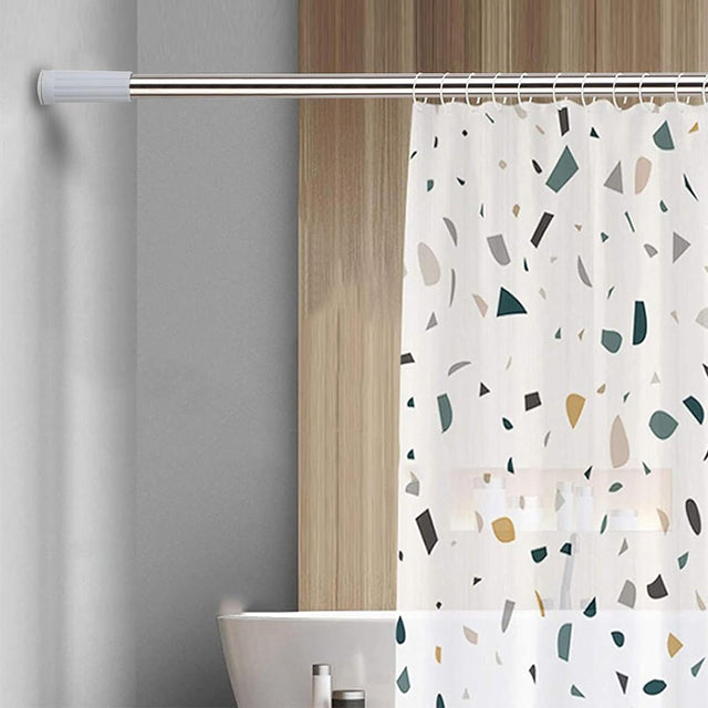Shower Curtain Rod Spring Extendable 70 - 120cm
