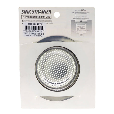 Stainless Steel Filter Sink Strainer 110mm 9075