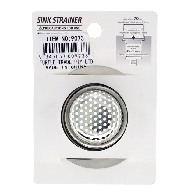 Stainless Steel Filter Sink Strainer 70mm 9073