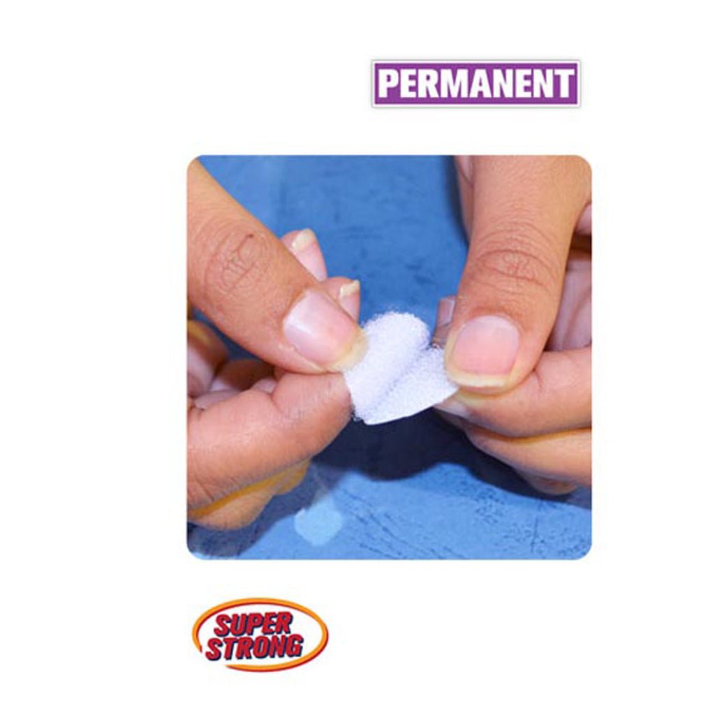 StickFX Hook and Loop Fasteners 22mm White Dot 16Pcs HAR - 207