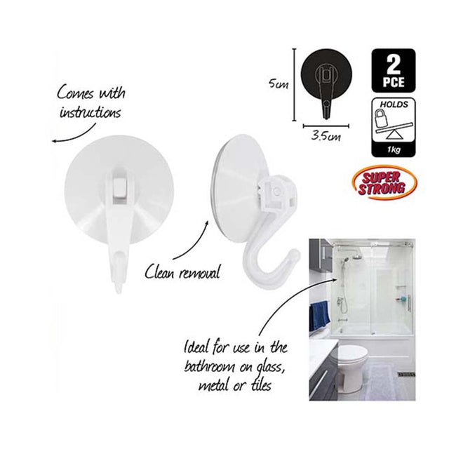 StickFX Suction Hooks Holds 1KG 2pcs HAR - 407