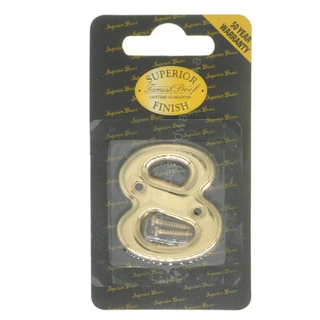 Superior Brass 50mm Brass House Number